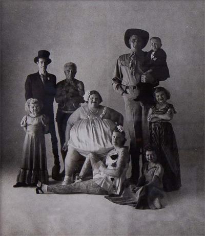 Irving Penn A Gelatin Silver Photograph titled Circus People by Irving Penn 1947