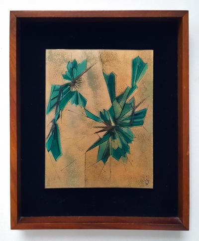 Irwin A Whitaker Abstract Enamel by Irwin Whitaker 1960s