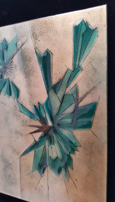 Irwin A Whitaker Abstract Enamel by Irwin Whitaker 1960s