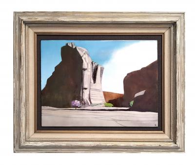 Irwin A Whitaker Canyon De Chelly Enamel by Irwin Whitaker