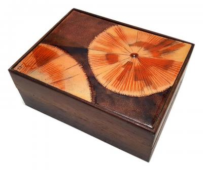 Irwin A Whitaker trinket Box Enamel by Irwin Whitaker