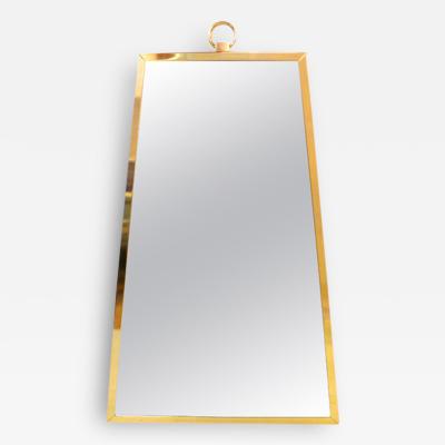 Irwin Feld Brass Trapezoid Mirror