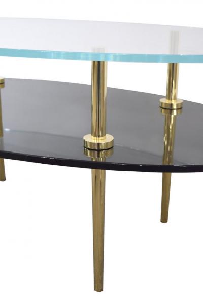 Irwin Feld JILL TIERED GLASS COFFEE TABLE