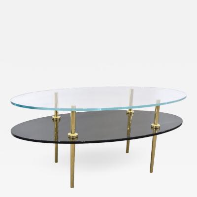 Irwin Feld JILL TIERED GLASS COFFEE TABLE