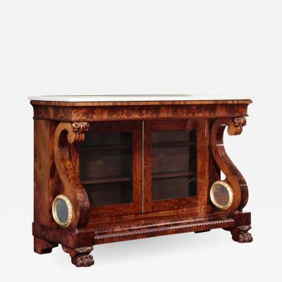 Isaac Jones Classical Carved Mahogany Drawing Room Commode