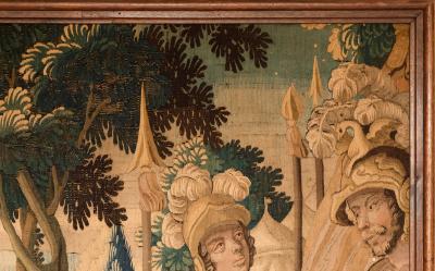 Isaac Moillon 17TH CENTURY BIBLICAL AUBUSSON TAPESTRY FRAGMENT