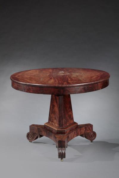 Isaac Vose A RARE CLASSICAL CENTER TABLE