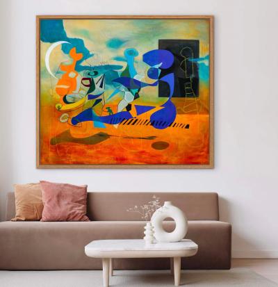 Isabel Brinck Original Abstract Painting on Canvas Titled Kismet 