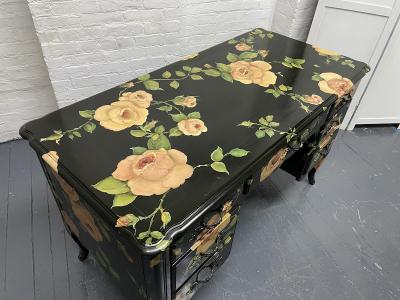 Isabel O Neil Isabel ONeil Hand Painted Kneehole Desk