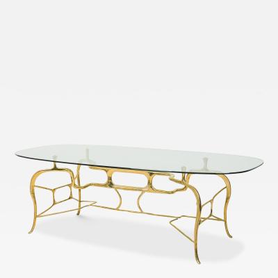 Isabella Modern Biomorphic Bronze Dining Table