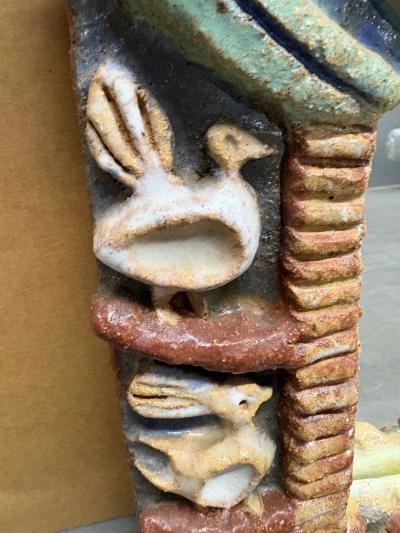 Isabelle Ferlay Glazed Ceramic Mirror by Isabelle Ferlay from the group les Argonautes