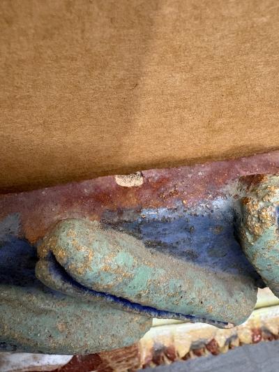 Isabelle Ferlay Glazed Ceramic Mirror by Isabelle Ferlay from the group les Argonautes