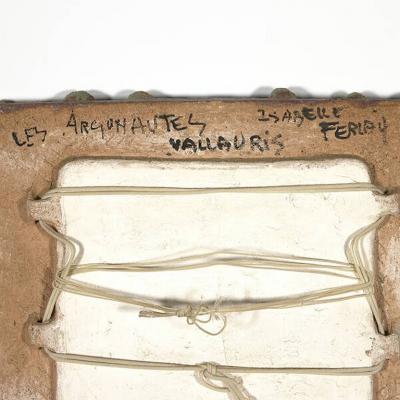 Isabelle Ferlay Glazed Ceramic Mirror by Isabelle Ferlay from the group les Argonautes