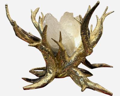 Isabelle Masson Faure Illuminated tree sculpture table Isabelle Richard Faure France circa 1980