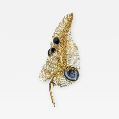 Isabelle Masson Faure Peacock feather wall light by Isabelle Masson Faure