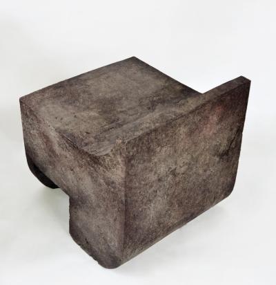 Isac Elam Kaid Canadian Contemporary Mono Block Cement Chair