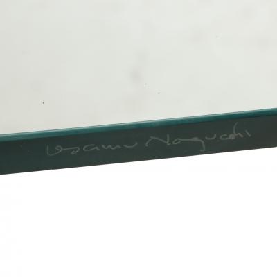 Isamu Noguchi A Walnut and Glass Top Coffee Table by Noguchi for Herman Miller