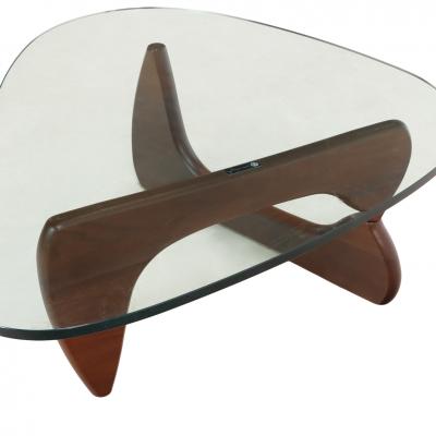 Isamu Noguchi A Walnut and Glass Top Coffee Table by Noguchi for Herman Miller