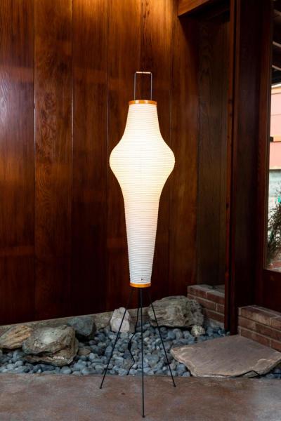 Isamu Noguchi Pair of Isamu Noguchi Akari 14A Floor Lamps
