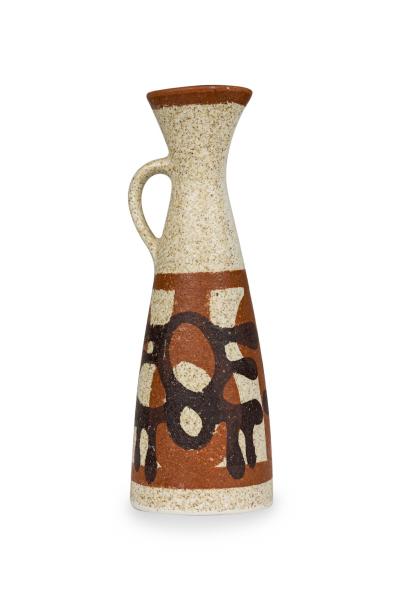 Israeli Mid Century Lapid Glazed Flaired Top Pitcher