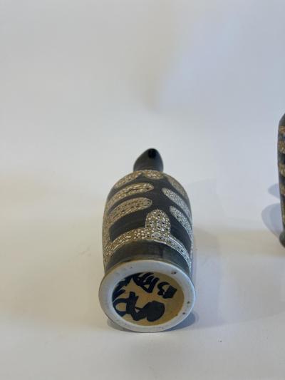 Israeli Mid Century Lapid Lava Glazed Ceramic Pitcher