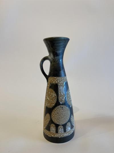 Israeli Mid Century Lapid Lava Glazed Ceramic Pitcher