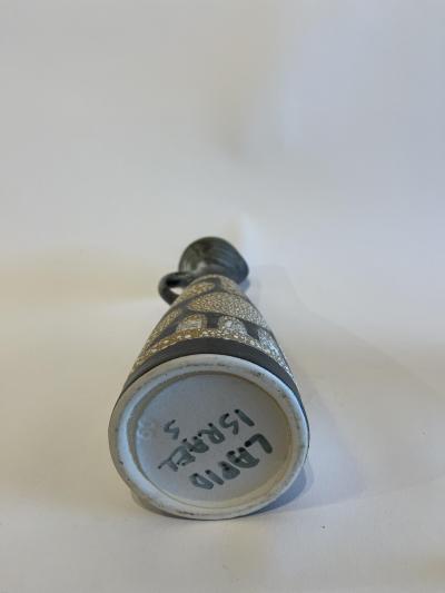 Israeli Mid Century Lapid Lava Glazed Ceramic Pitcher