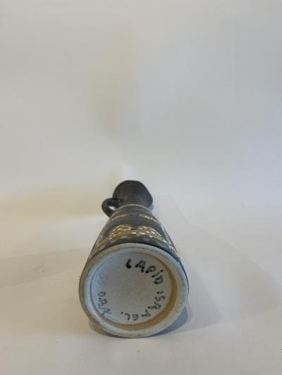 Israeli Mid Century Lapid Lava Glazed Ceramic Pitcher