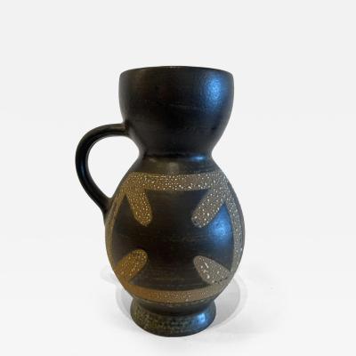 Israeli Mid Century Lapid Lava Glazed Ceramic Pitcher