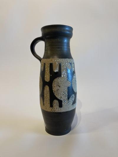Israeli Mid Century Lapid Lava Glazed Ceramic Pitcher