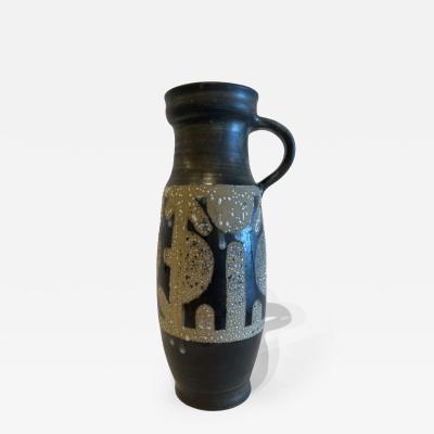 Israeli Mid Century Lapid Lava Glazed Ceramic Pitcher