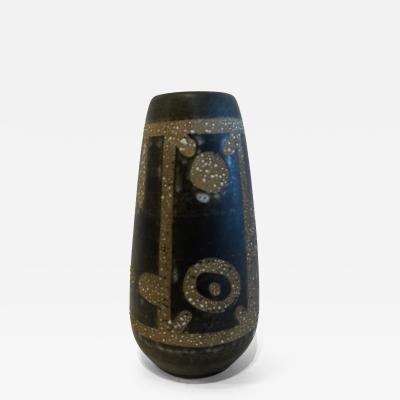 Israeli Mid Century Lapid Lava Glazed Ceramic Vase