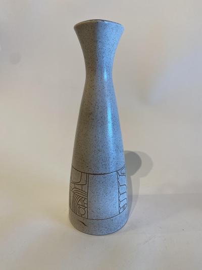 Israeli Mid Century Lapid Sgraffito Glazed Ceramic Pitcher