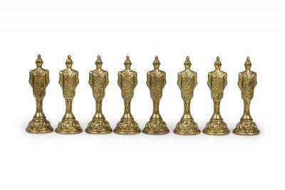 Italfama Italian Renaissance Themed 32 Piece Metal Chess Set