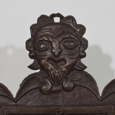 Italian 16th 17th Century Folk Art Forged Iron Coat of Arms