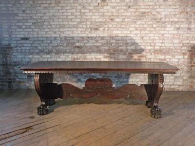 Italian 16th century Renaissance Walnut Trestle Table