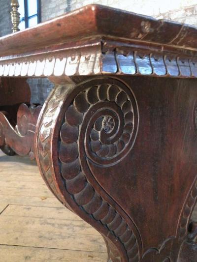 Italian 16th century Renaissance Walnut Trestle Table