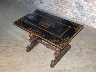 Italian 17th Century Baroque Painted Walnut Center Table