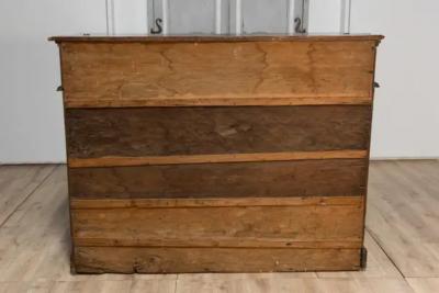 Italian 17th Century Walnut Buffet with Drop Front Hidden Drawers and Two Doors