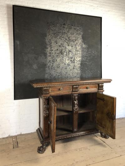 Italian 17th Century Walnut Credenza