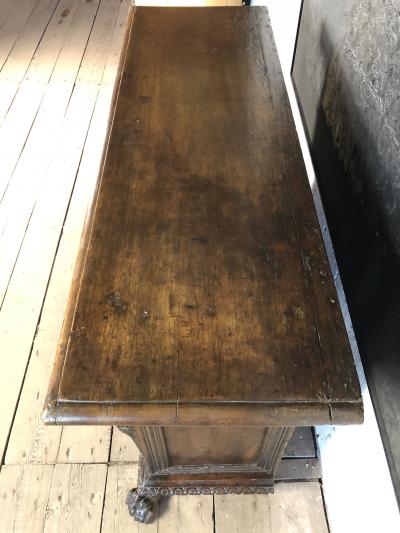 Italian 17th Century Walnut Credenza