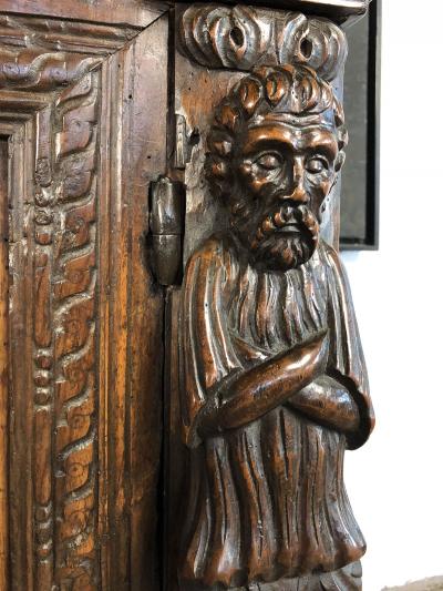 Italian 17th Century Walnut Credenza