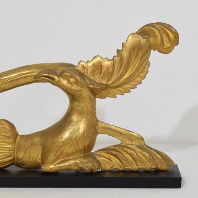 Italian 18th 19th Century Carved Giltwood Neo Classical Style bird Ornament