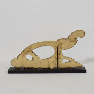 Italian 18th 19th Century Carved Giltwood Neo Classical Style bird Ornament