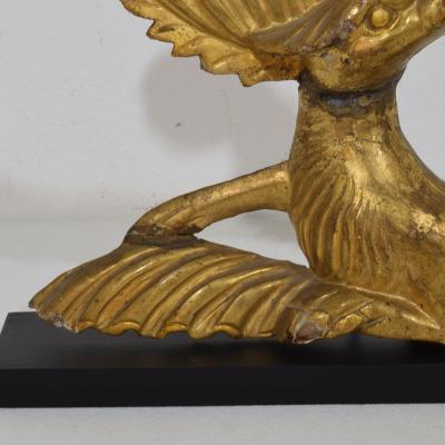 Italian 18th 19th Century Carved Giltwood Neo Classical Style bird Ornament