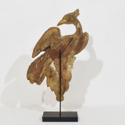 Italian 18th Century Carved Giltwood Neo Classical Style bird Ornament
