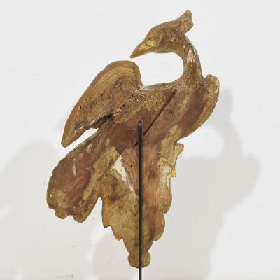 Italian 18th Century Carved Giltwood Neo Classical Style bird Ornament