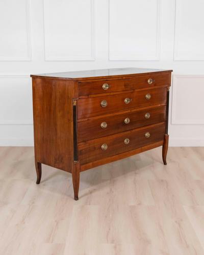 Italian 18th Century Directoire Cherrywood Chest of Drawers