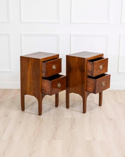 Italian 18th Century Directoire Period Bedside Tables Pair