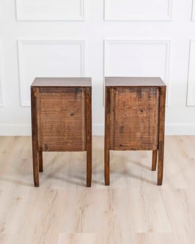 Italian 18th Century Directoire Period Bedside Tables Pair